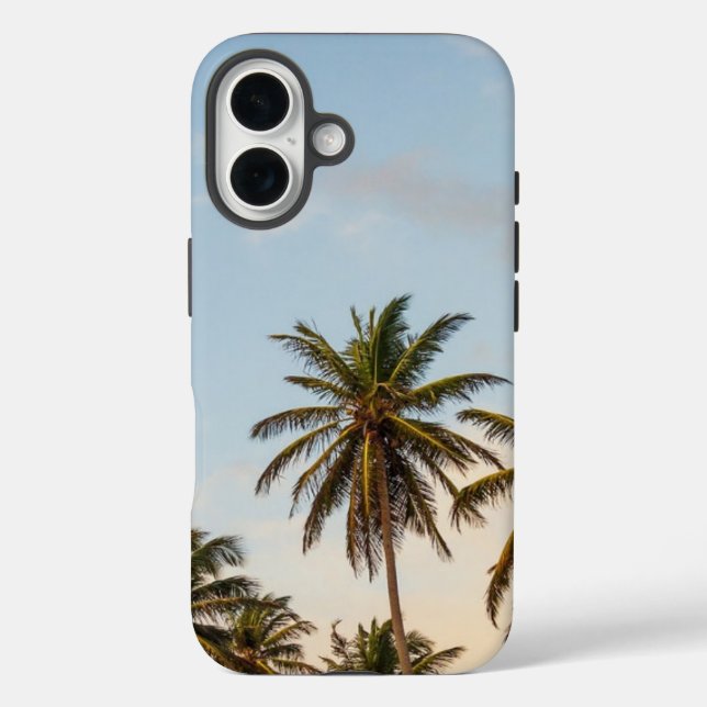 Funda iPhone 16 Palmeras Tropicales (Reverso )
