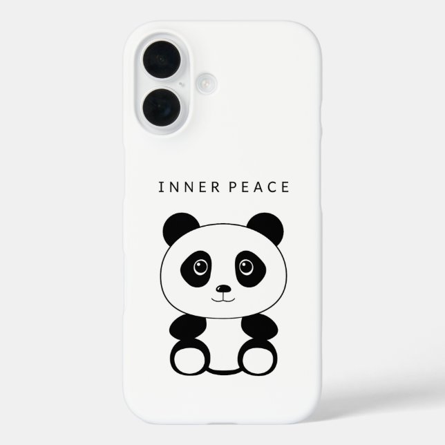 Funda iPhone 16 Panda de paz interior (Reverso )