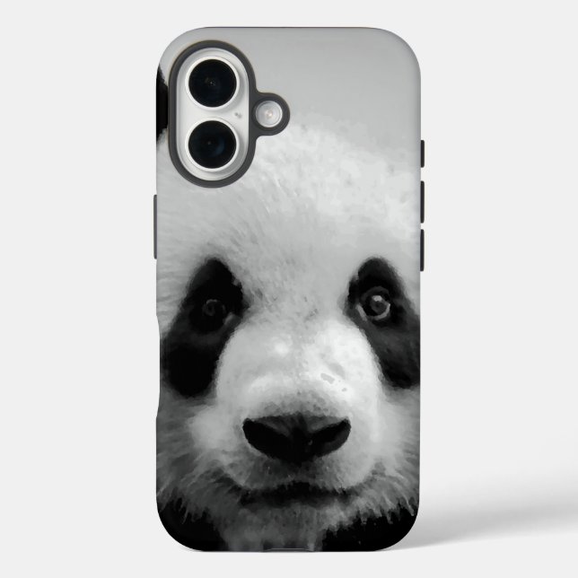 Funda iPhone 16 Panda Pop Art (Reverso )