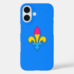 Funda iPhone 16 Pansexualidad orgullo fleur-de-lis poco común iPho