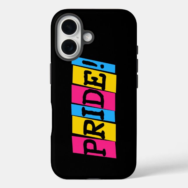 Funda iPhone 16 Pansexuality Pride text Uncommon iPhone Case (Reverso )