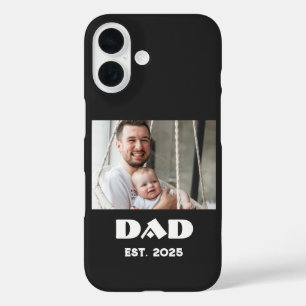 Funda iPhone 16 Papá Negro Estableció Foto Negrita