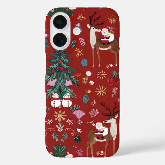 Funda iPhone 16 Papá Noel, Papá Noel (Reverso )