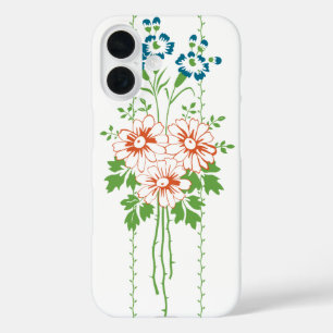 Funda iPhone 16 Papel pintado barroco Ramo de flores...