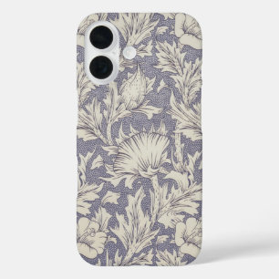Funda iPhone 16 Papel pintado de amapola de cuerno de William Morr