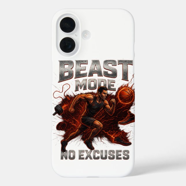 Funda iPhone 16 Papel tapiz del teléfono en modo de bestia - Sin d (Reverso )