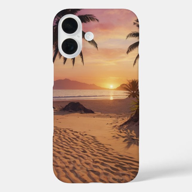 Funda iPhone 16 Paraíso de Sunset (Reverso )