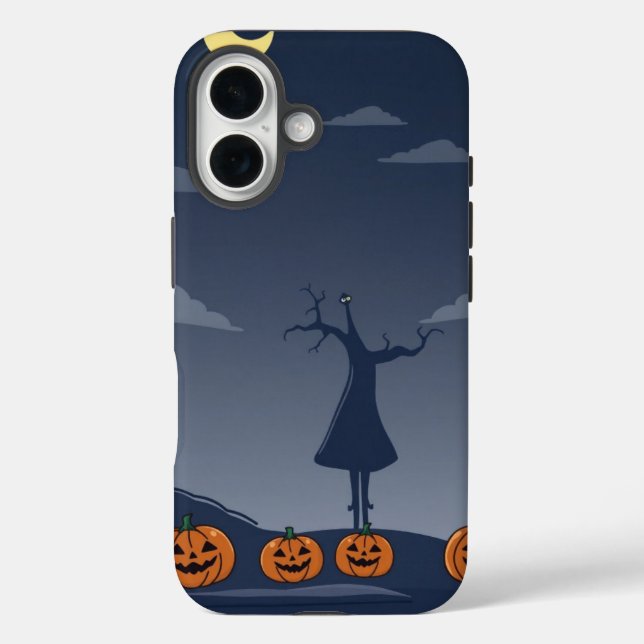 Funda iPhone 16 Parche de calabaza (Reverso )