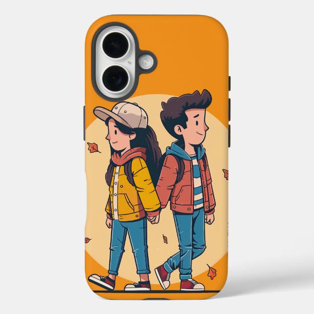 Funda iPhone 16 Pareja de manos cogiendo la mano caminando juntos  (Reverso )