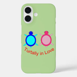 Funda iPhone 16 Pareja De Tortuga Cuta