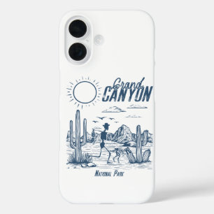 Funda iPhone 16 Parque nacional del Gran Cañón Occidental Retro
