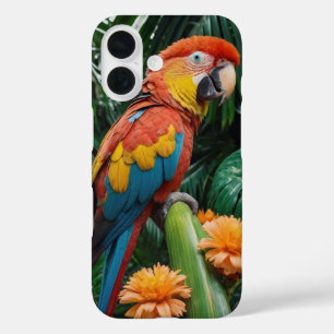 Funda iPhone 16 Parrot Paradise