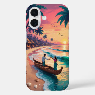 Funda iPhone 16 Parto de luz de los vientos - Arte costero inspira