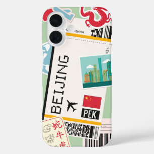 Funda iPhone 16 Pase de embarque de Pekín China
