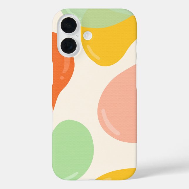 Funda iPhone 16 Pastel Bubbles (Reverso )