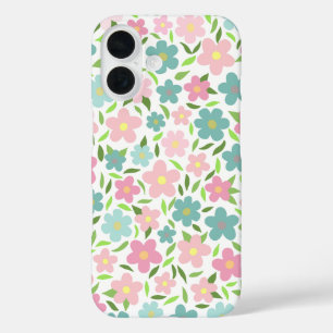 Funda iPhone 16 Pastel Ditsy Floral Shabby Chic Coqueta