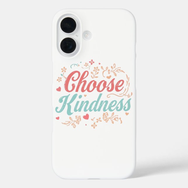 Funda iPhone 16 Pastel Pink and Teal Inspirational Message (Reverso )