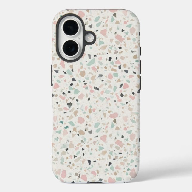 Funda iPhone 16 Pastel Terrazzo Speckle Pattern Case (Reverso )
