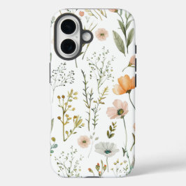 Funda iPhone 16 Pastel Wilflowers