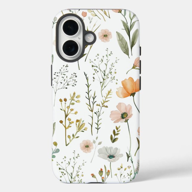 Funda iPhone 16 Pastel Wilflowers (Reverso )