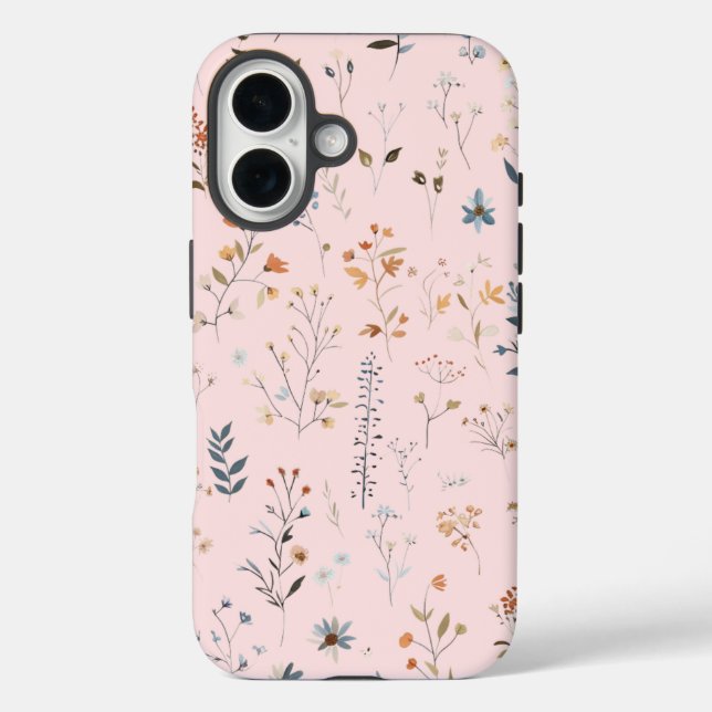 Funda iPhone 16 Pastel Wilflowers (Reverso )