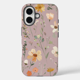 Funda iPhone 16 Pastel Wilflowers