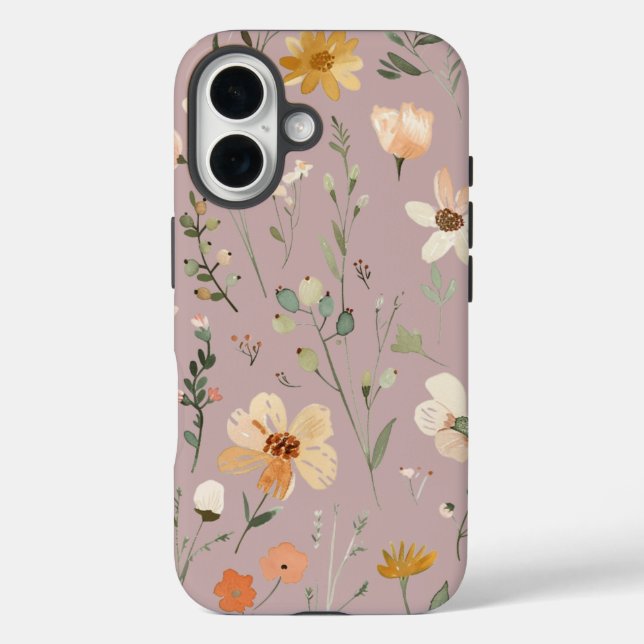 Funda iPhone 16 Pastel Wilflowers (Reverso )