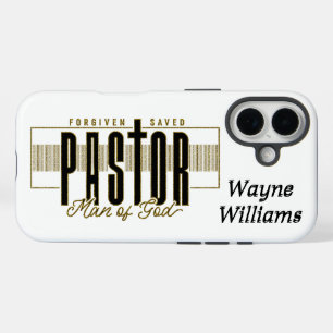 Funda iPhone 16 Pastor cristiano inspirador/Personalizado