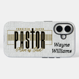 Funda iPhone 16 Pastor cristiano inspirador/Personalizado