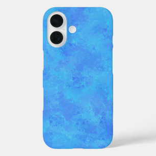 Funda iPhone 16 Patrón abstracto azul