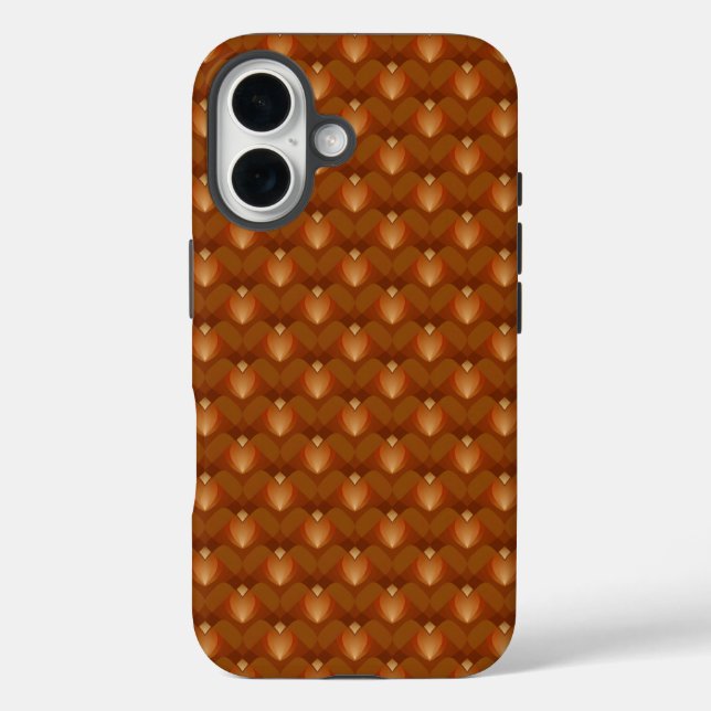 Funda iPhone 16 Patrón Boho Retro al Estilo de los 70 (Reverso )
