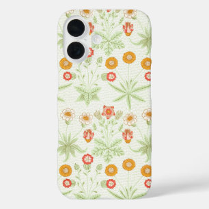 Funda iPhone 16 Patrón Botánico Vintage de Margarita de William Mo