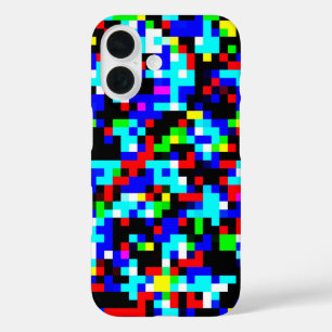 Funda iPhone 16 Patrón cuadrado multicolor de Guay