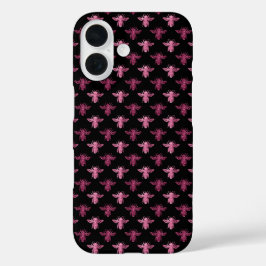 Funda iPhone 16 Patrón de abejas reina