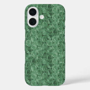 Funda iPhone 16 Patrón de ajuste de burbuja verde