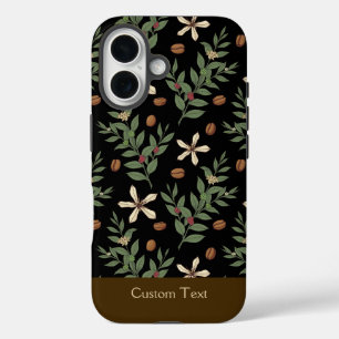 Funda iPhone 16 Patrón de árbol del café