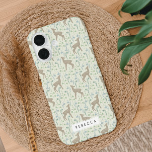 Funda iPhone 16 Patrón de awns de flor de primavera