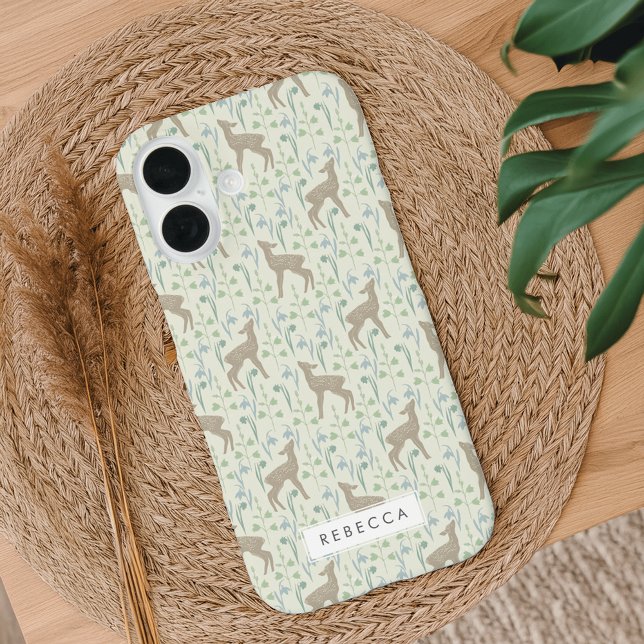 Funda iPhone 16 Patrón de awns de flor de primavera (Subido por el creador)