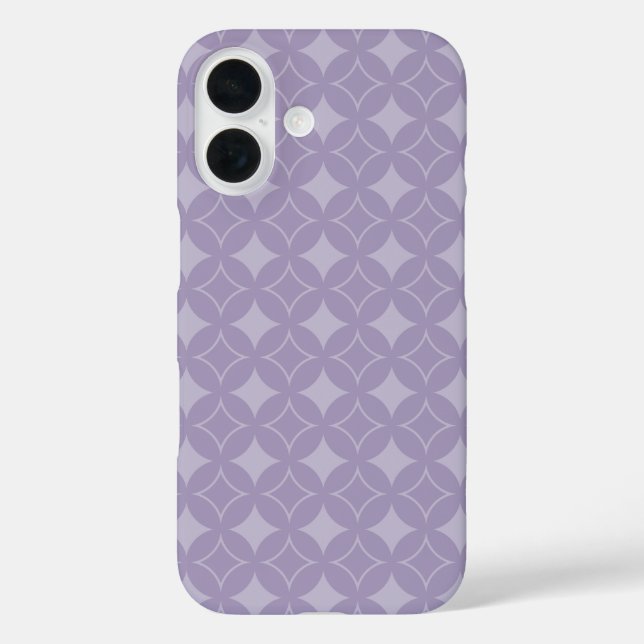Funda iPhone 16 Patrón de barco Lavender (Reverso )