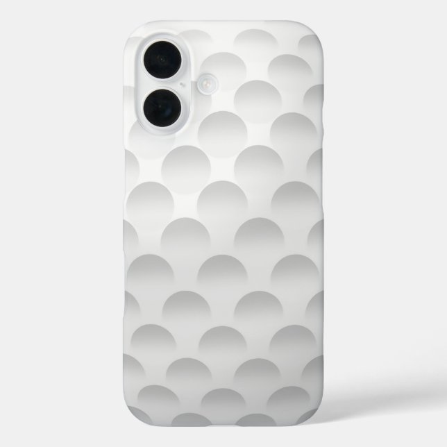 Funda iPhone 16 Patrón de bolas de golf de implante (Reverso )