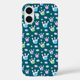 Funda iPhone 16 Patrón de bolos divertidos y divertidos