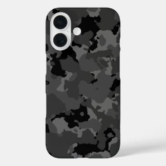 Funda iPhone 16 Patrón de camo oscuro
