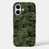 Patrón de camuflaje digital de bosques profundos