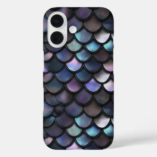 Funda iPhone 16 Patrón de escamas de sirena