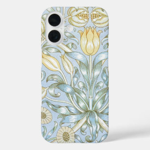 Funda iPhone 16 Patrón de flor de lirio y granada de William Morri