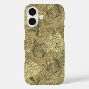 Funda iPhone 16 Patrón de fondo de escritorio de William Morris Wi