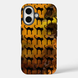 Funda iPhone 16 patrón de gatos mascotas