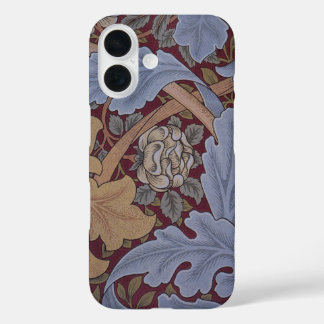 Funda iPhone 16 Patrón de hojas de St. James Acanthus por William