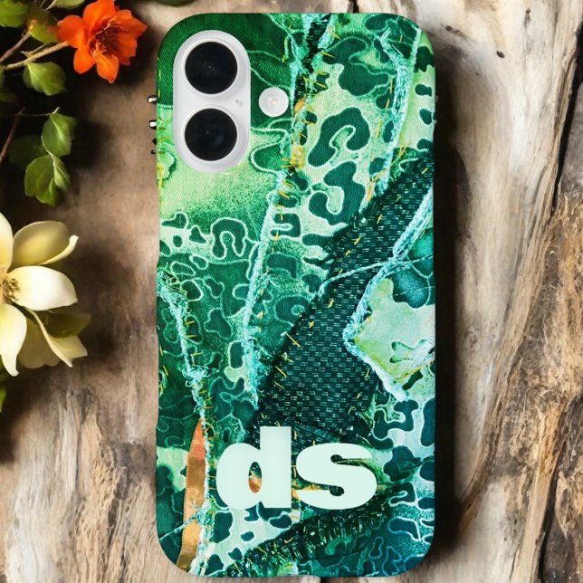 Funda iPhone 16 Patrón de impresión de animales monograma leopardo (Subido por el creador)