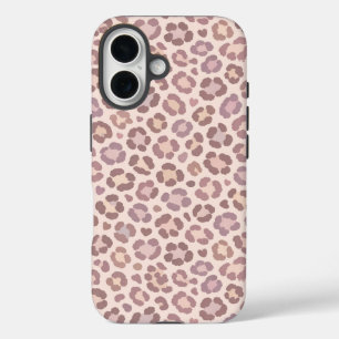 Funda iPhone 16 Patrón de leopardo femenino